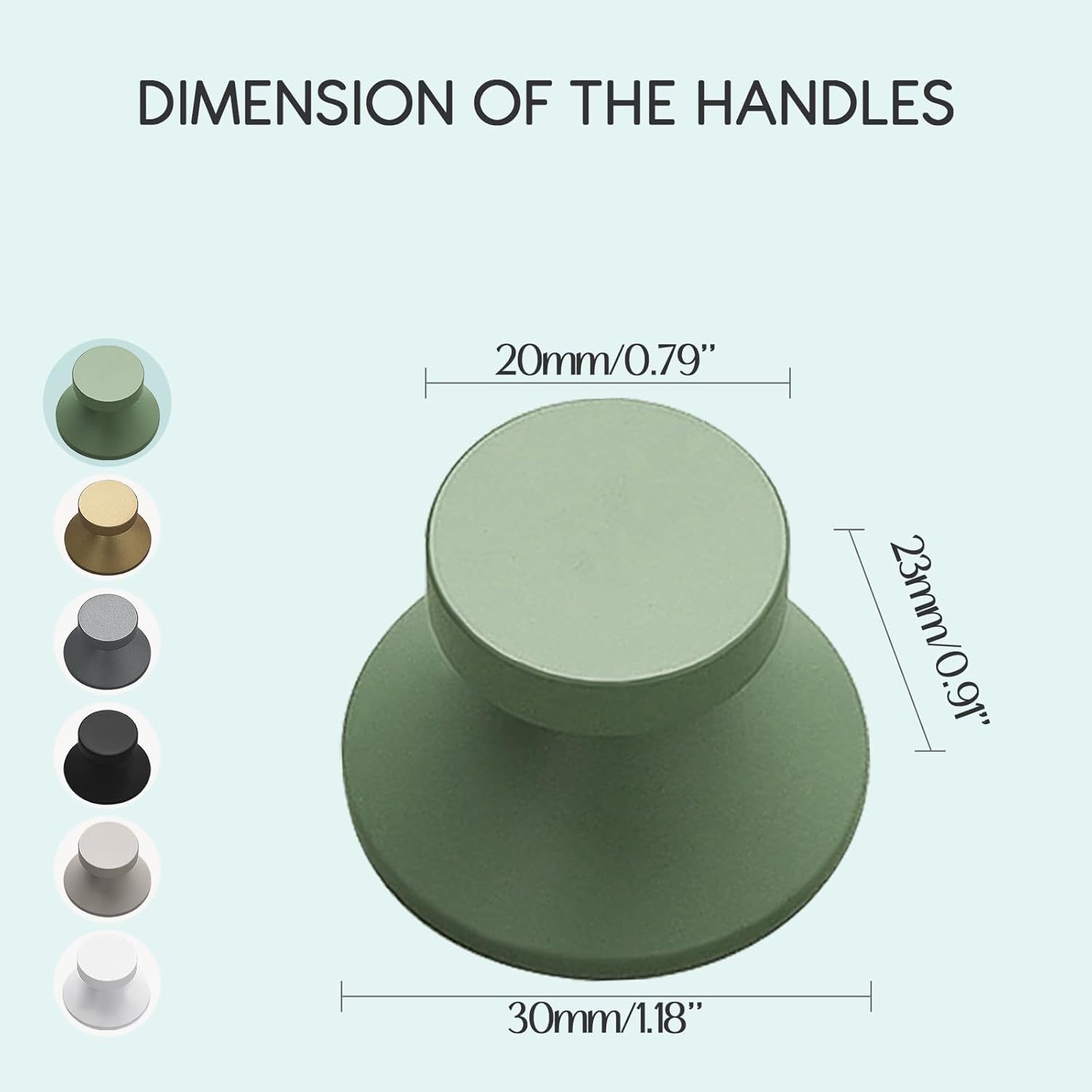 Elistonie 6 Pack  Self-Stick Knobs Self-Adhesive Drawer Knobs Cabinet Handle Push Pull with Adhesive Knob for Cupboard Cabinet Dresser Window. 
