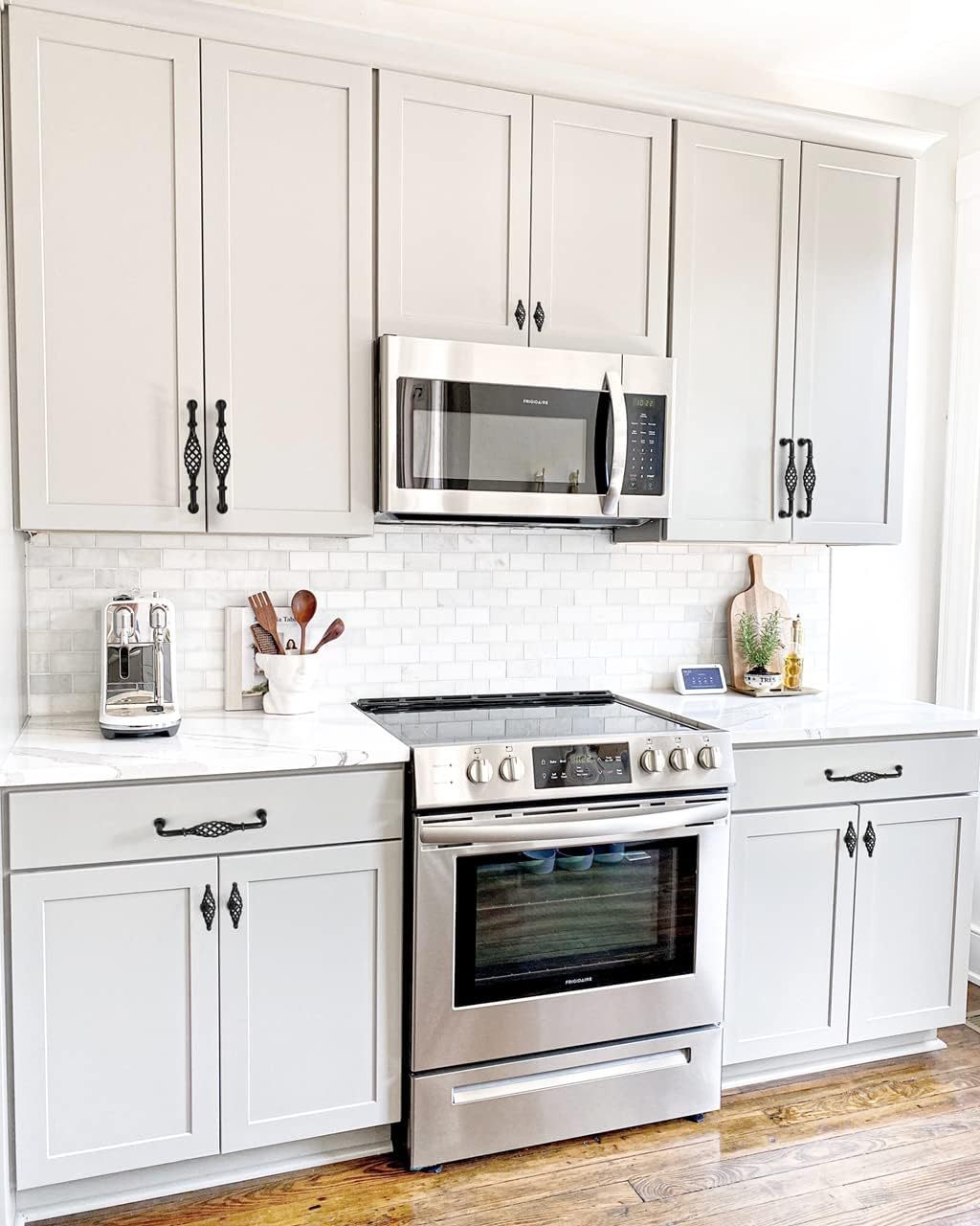 2 Pack Vintage Birdcage Cabinet Pulls Matte Black Retro Nest Twist Kitchen Cupboard Handles