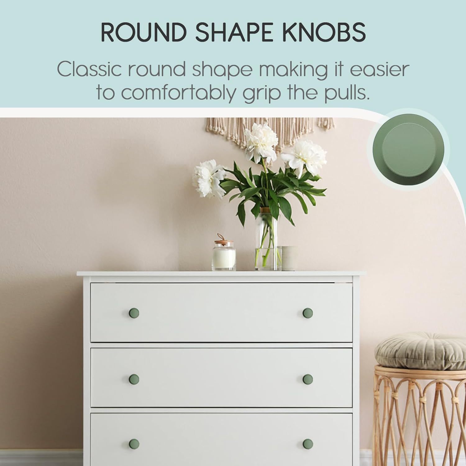Elistonie 6 Pack  Self-Stick Knobs Self-Adhesive Drawer Knobs Cabinet Handle Push Pull with Adhesive Knob for Cupboard Cabinet Dresser Window. 