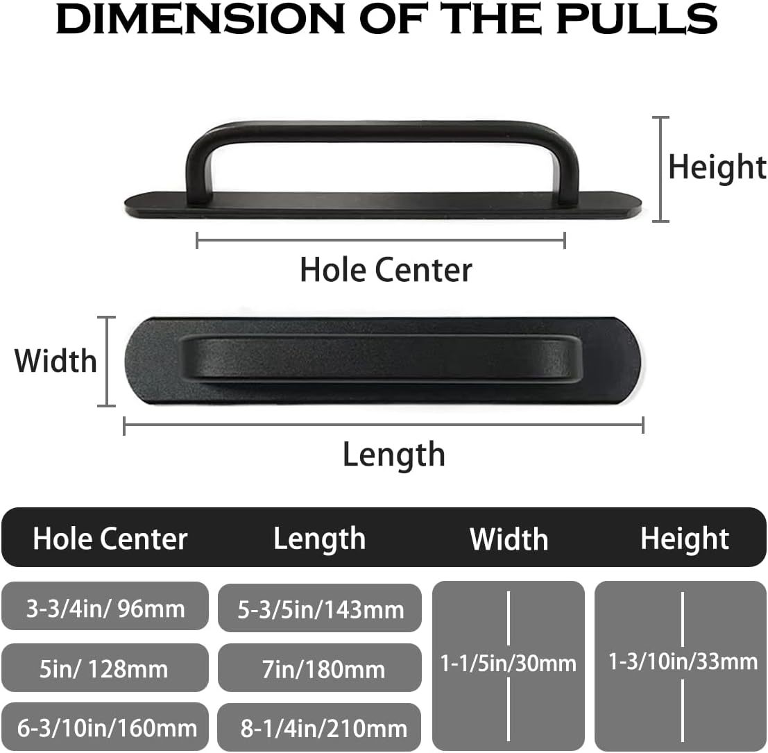 2 Pack Self-Stick Handle Aluminum Cabinet Handle Pull with Adhesive Sliding Door Handle 