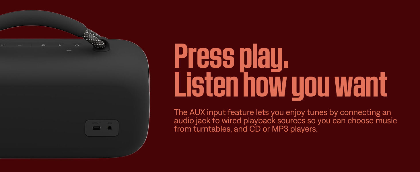 Press play. Listen how you want