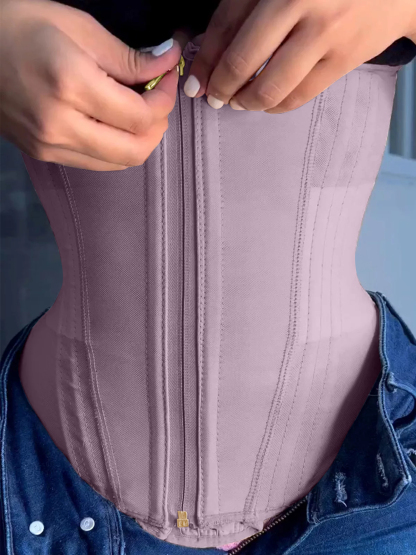 Women Waist Trainer with Zipper & Hooks Ref10060