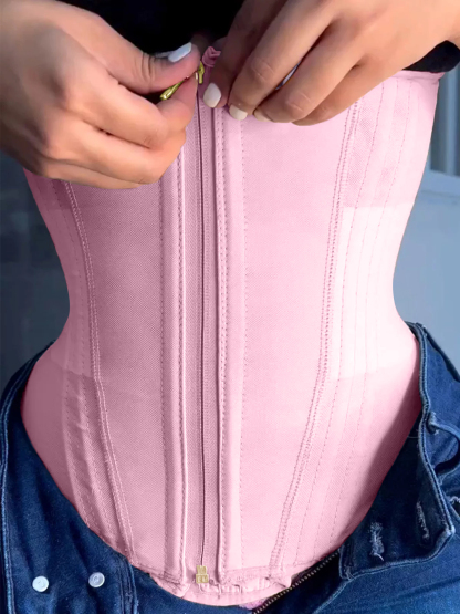Women Waist Trainer with Zipper & Hooks Ref10060