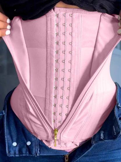 Women Waist Trainer with Zipper & Hooks Ref10060