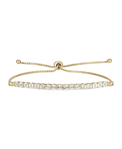 Diamond Bolo Bracelet (1/10 ct. t.w.) in Sterling Silver, 14k Gold-Plated Sterling Silver or 14k Rose Gold-Plated Sterling Silver