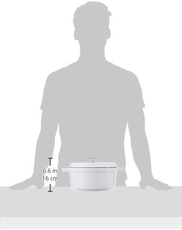 STAUB Cast Iron Dutch Oven Round Cocotte, Made in France