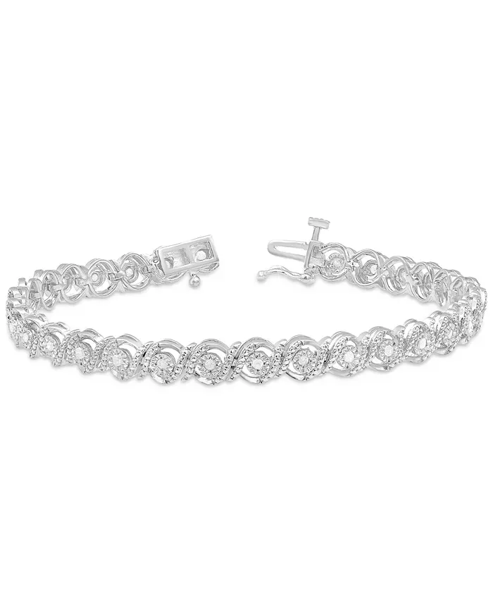 Diamond Swirl Tennis Bracelet (1/2 ct. t.w.)