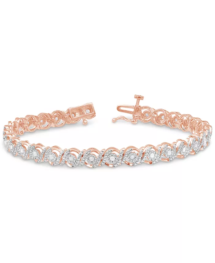 Diamond Swirl Tennis Bracelet (1/2 ct. t.w.)