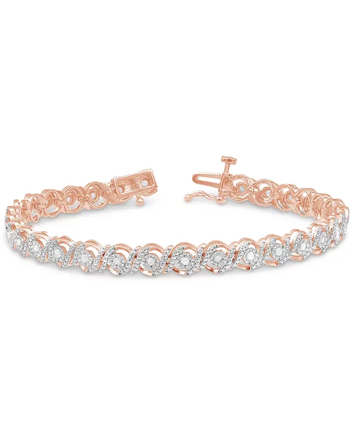 Diamond Swirl Tennis Bracelet (1/2 ct. t.w.)