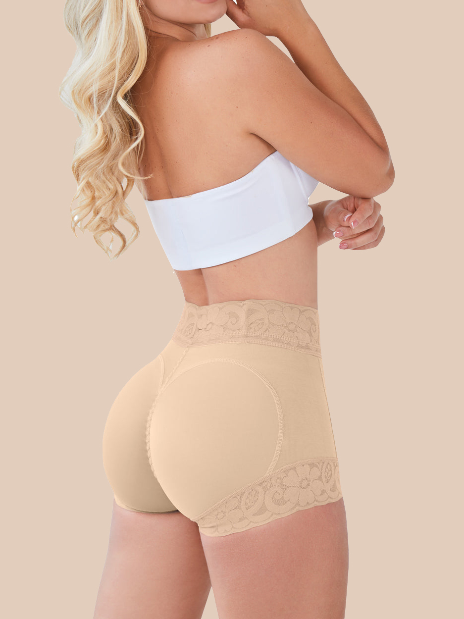 Women Classic Lace Butt Lifter Panty Smoothing Brief - Daily Wear