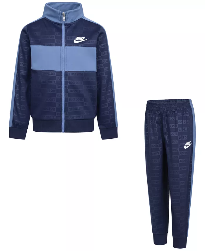 Little Boys Textured Jacket & Pants, 2-Piece Set