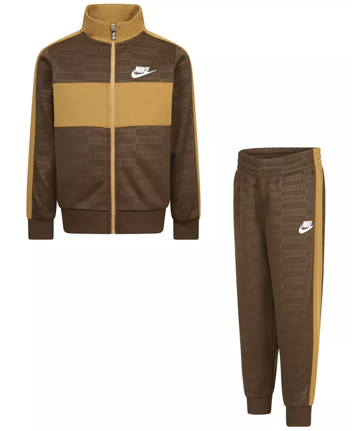 Little Boys Textured Jacket & Pants, 2-Piece Set