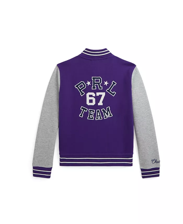 Big Girls Double Knit Baseball Jacket