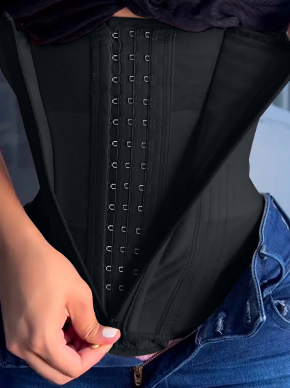 Women Waist Trainer with Zipper & Hooks Ref10060