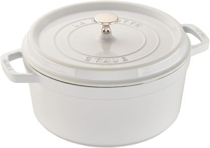 STAUB Cast Iron Dutch Oven Round Cocotte, Made in France