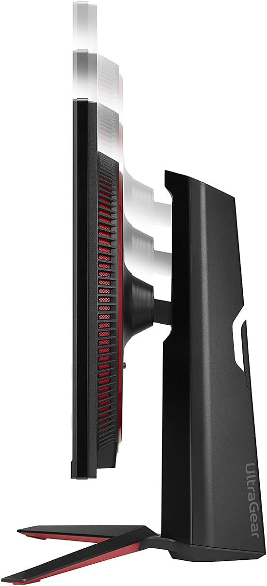 LG 27GP850-B Ultragear Gaming Monitor 27-Inch QHD (2560 x 1440) Nano IPS Display 1ms Response Time 165Hz Refresh Rate NVIDIA G-SYNC Compatible AMD FreeSync Premium Tilt/Height/Pivot Adjustable Stand