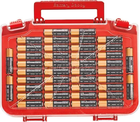 Battery Daddy Smart - Battery Organizer Storage Case With Tester