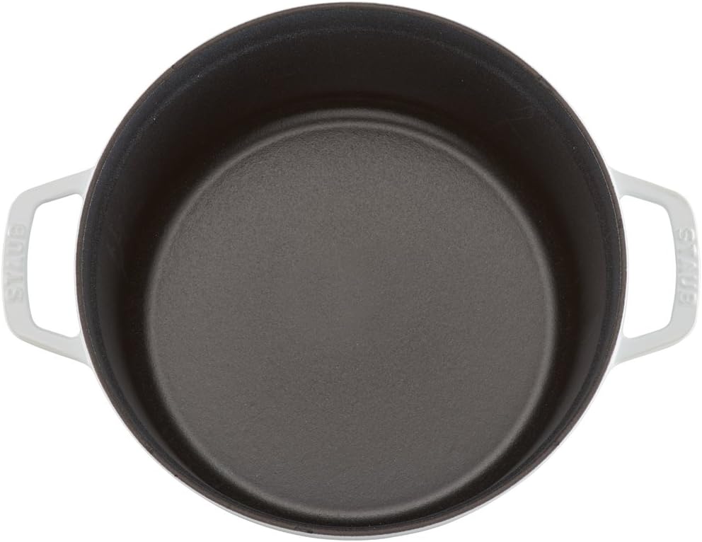 STAUB Cast Iron Dutch Oven Round Cocotte, Made in France