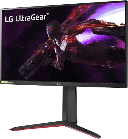 LG 27GP850-B Ultragear Gaming Monitor 27-Inch QHD (2560 x 1440) Nano IPS Display 1ms Response Time 165Hz Refresh Rate NVIDIA G-SYNC Compatible AMD FreeSync Premium Tilt/Height/Pivot Adjustable Stand