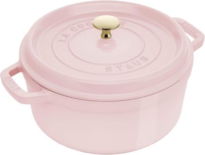 STAUB Cast Iron Dutch Oven Round Cocotte, Made in France