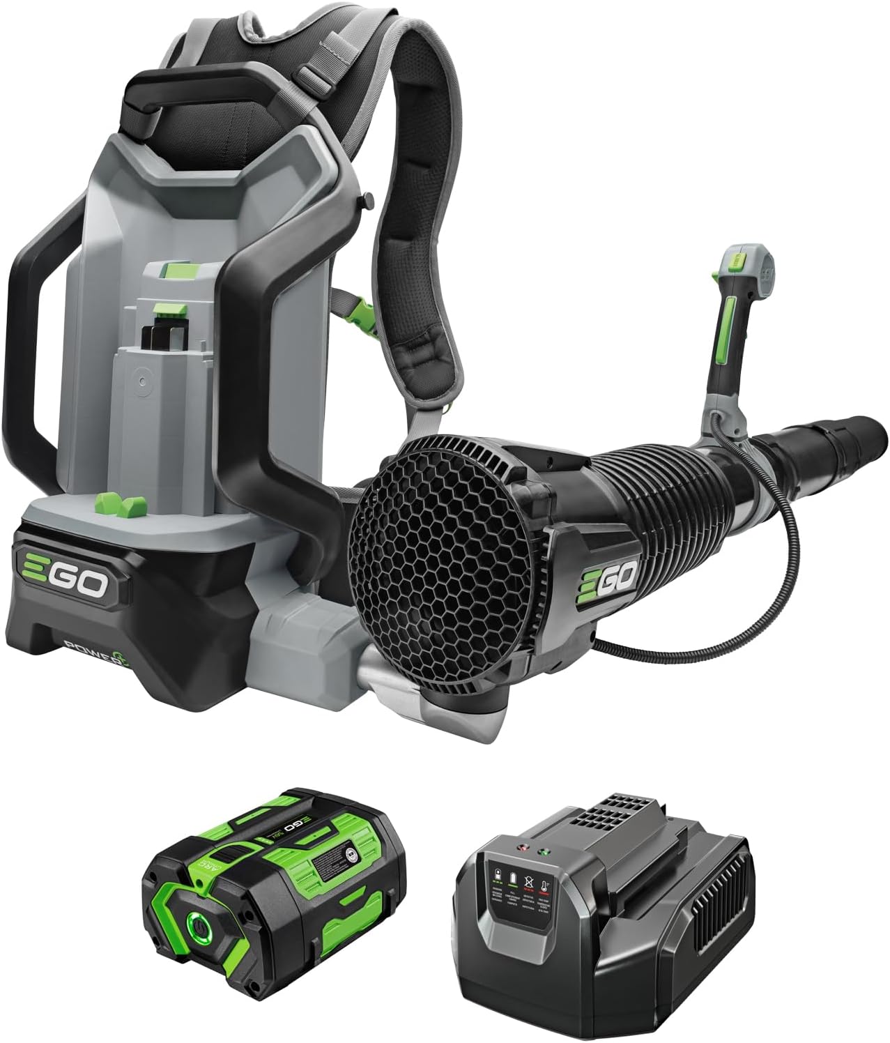 EGO Power+ Leaf Blower, Cordless Electric 880 CFM, Includes (2) 56V 4.0Ah Batteries and Charger - LB8803-2