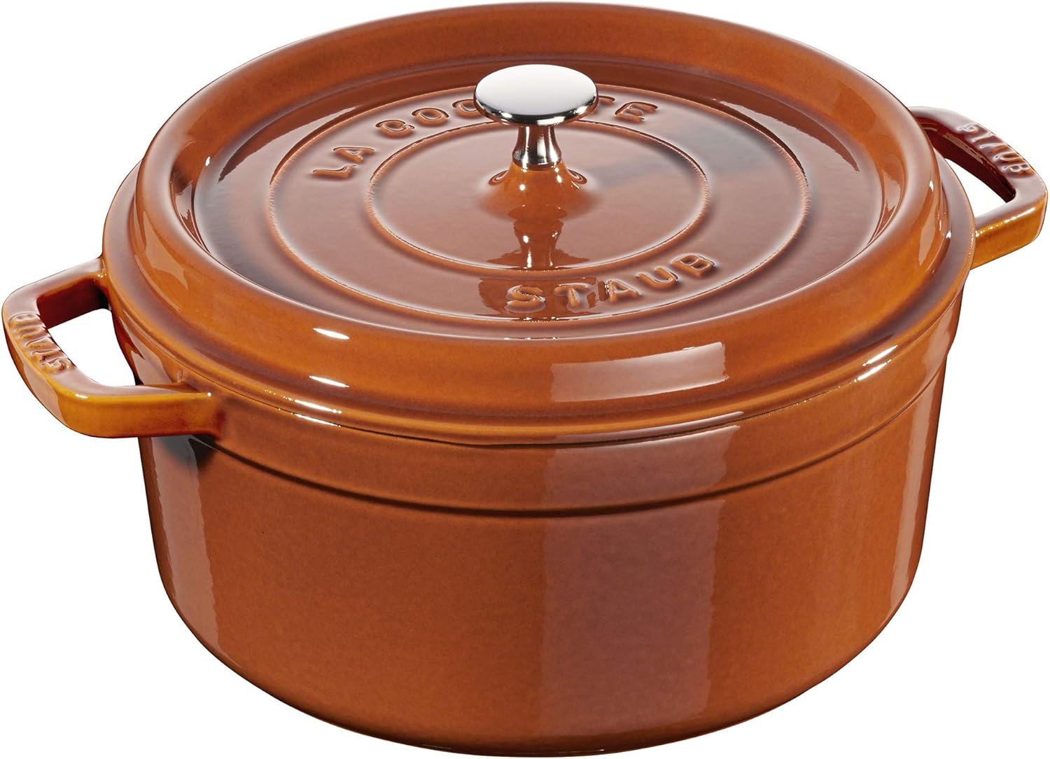 STAUB Cast Iron Dutch Oven Round Cocotte, Made in France