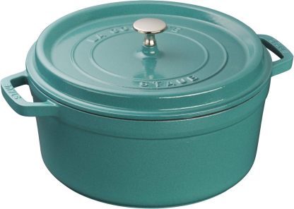 STAUB Cast Iron Dutch Oven Round Cocotte, Made in France