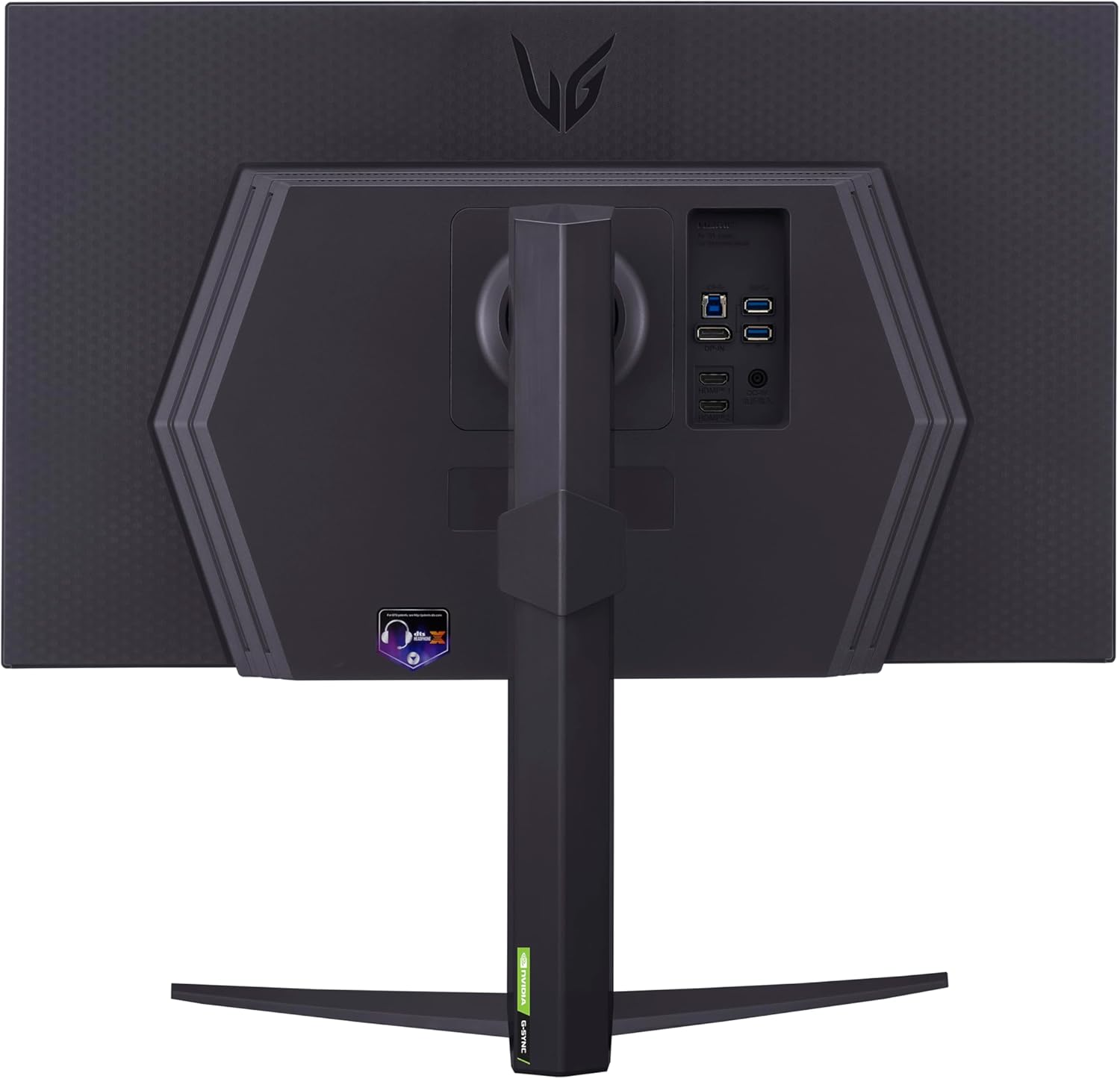 LG 27GR83Q-B 27-inch Ultragear QHD (2560x1440) IPS Gaming Monitor, 240Hz, 1ms, DisplayHDR 400, G-Sync AMD FreeSync Premium, HDMI 2.1 DisplayPort, 4-Pole HP Out DTS GP:X, Tilt/Height/Pivot Stand, Black