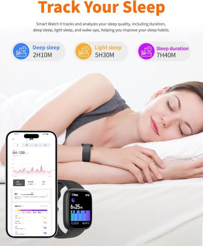 Smart Watch for Men Women, Bluetooth Calling,Compatible with Android & iOS