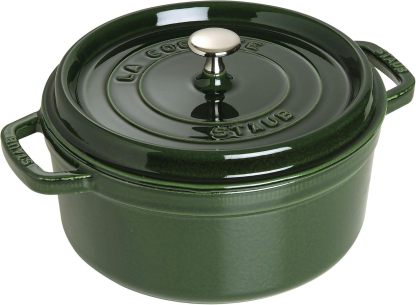 STAUB Cast Iron Dutch Oven Round Cocotte, Made in France