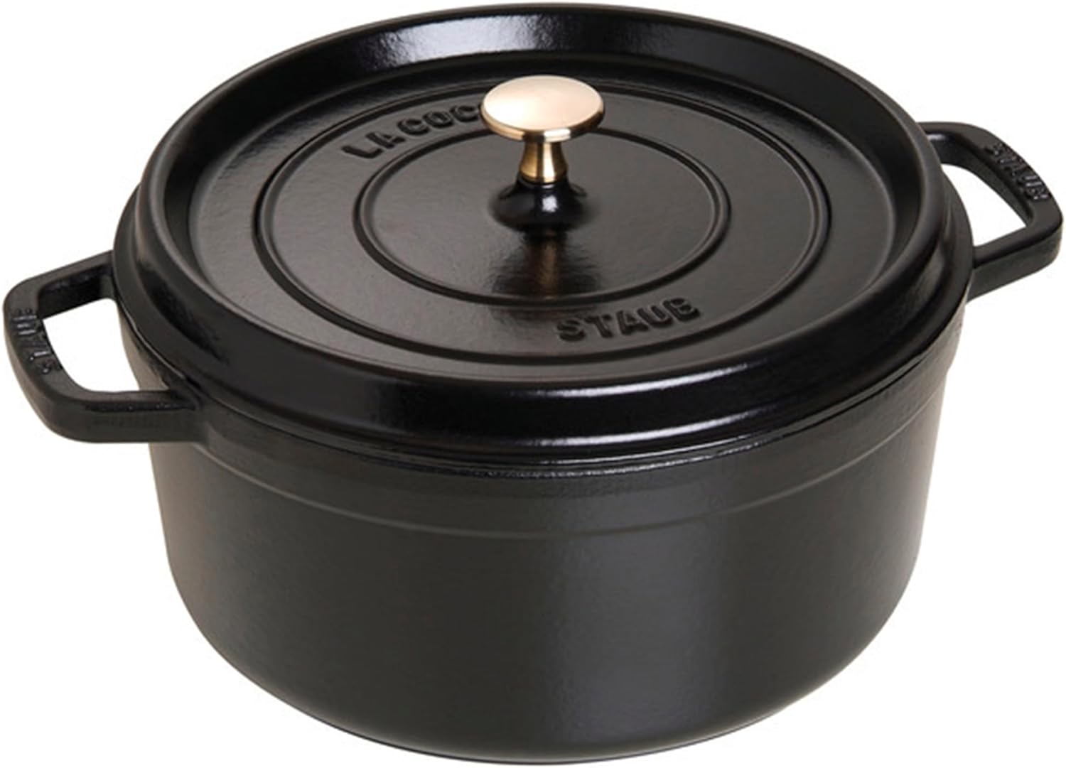 STAUB Cast Iron Dutch Oven Round Cocotte, Made in France