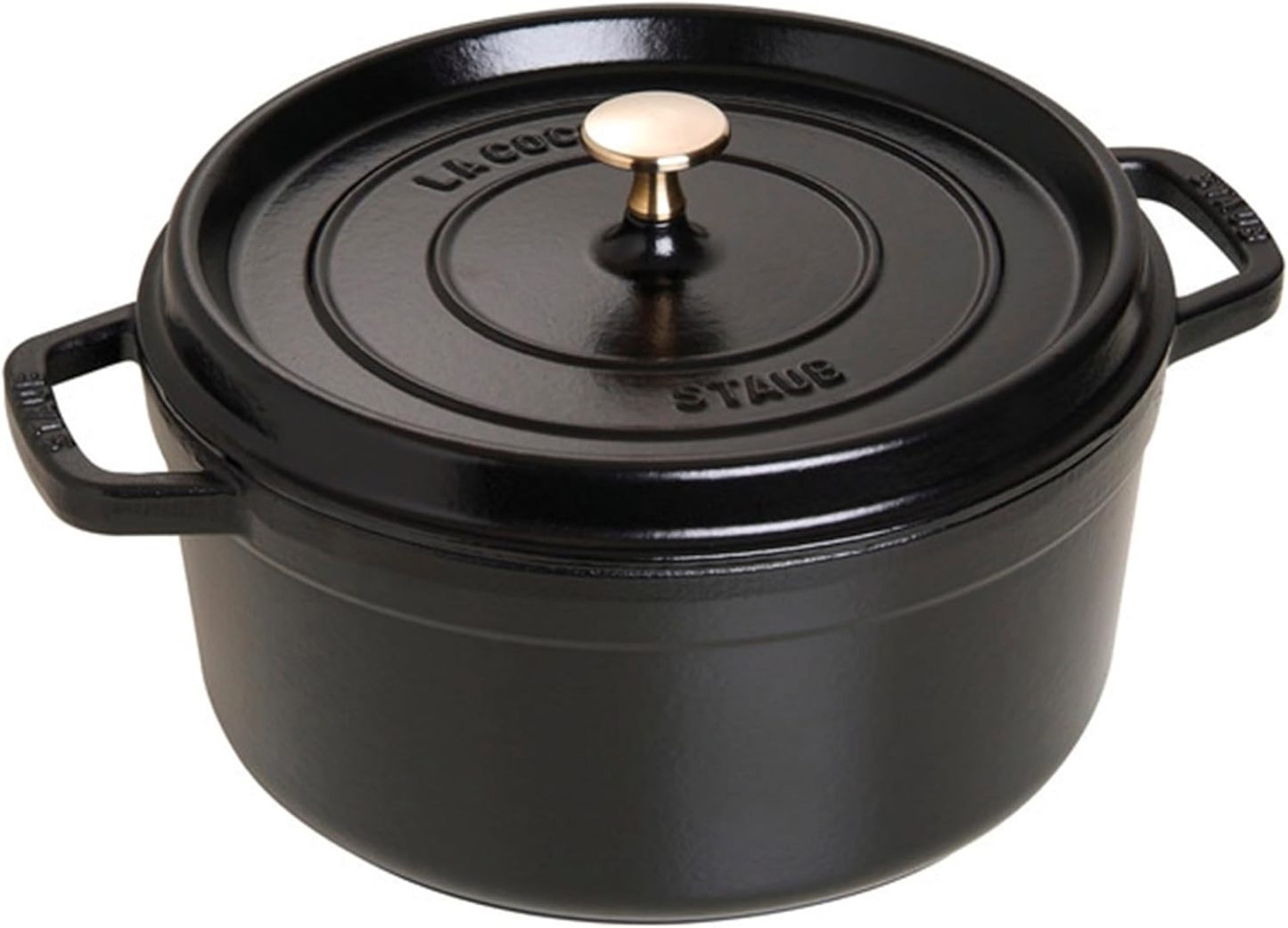 STAUB Cast Iron Dutch Oven Round Cocotte, Made in France