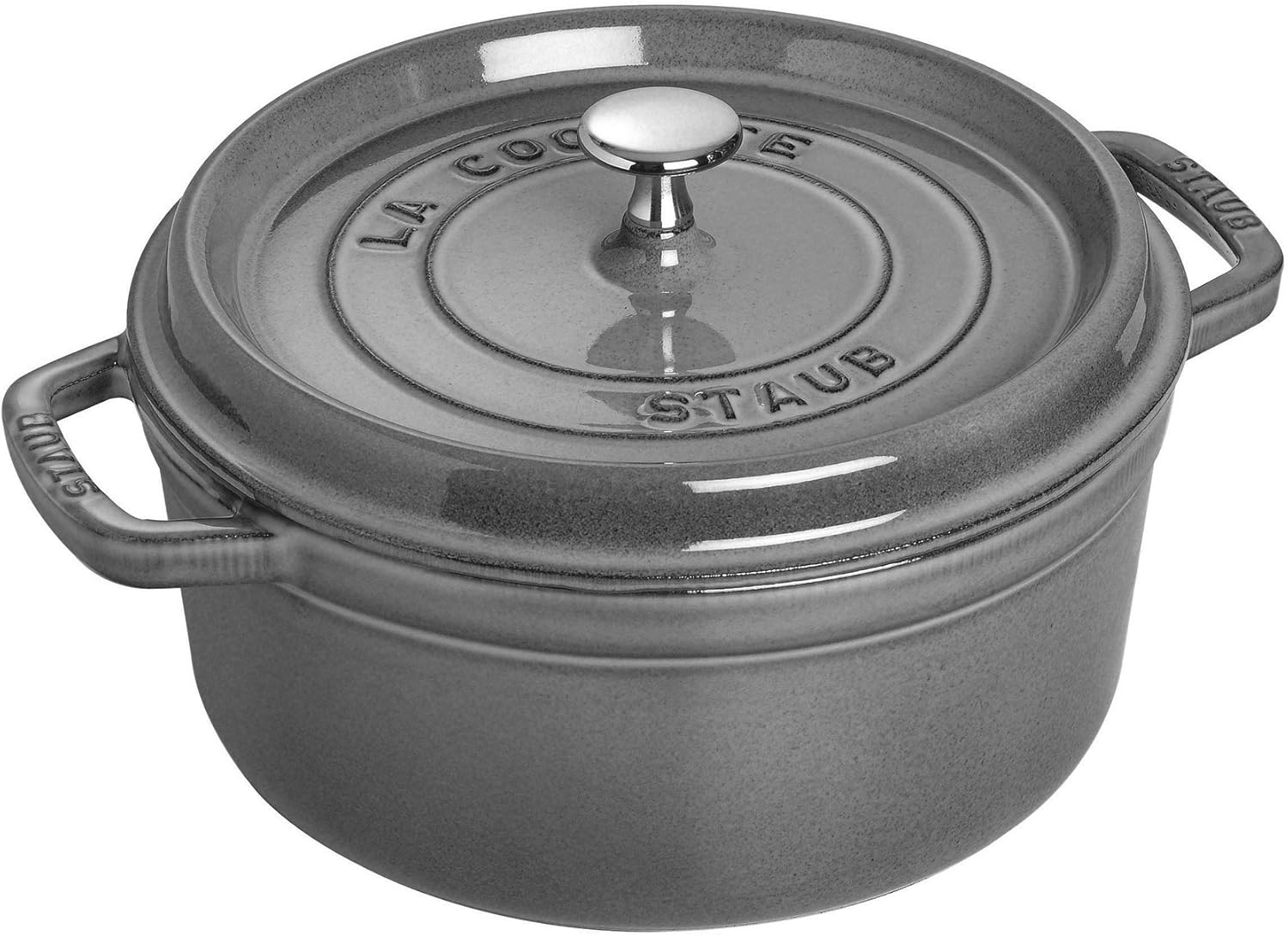 STAUB Cast Iron Dutch Oven Round Cocotte, Made in France