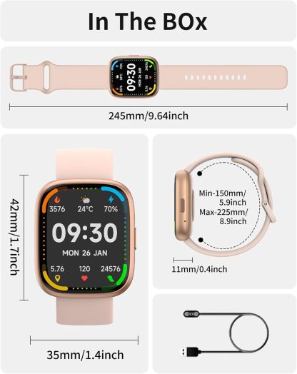 Smart Watch for Men Women, Bluetooth Calling,Compatible with Android & iOS