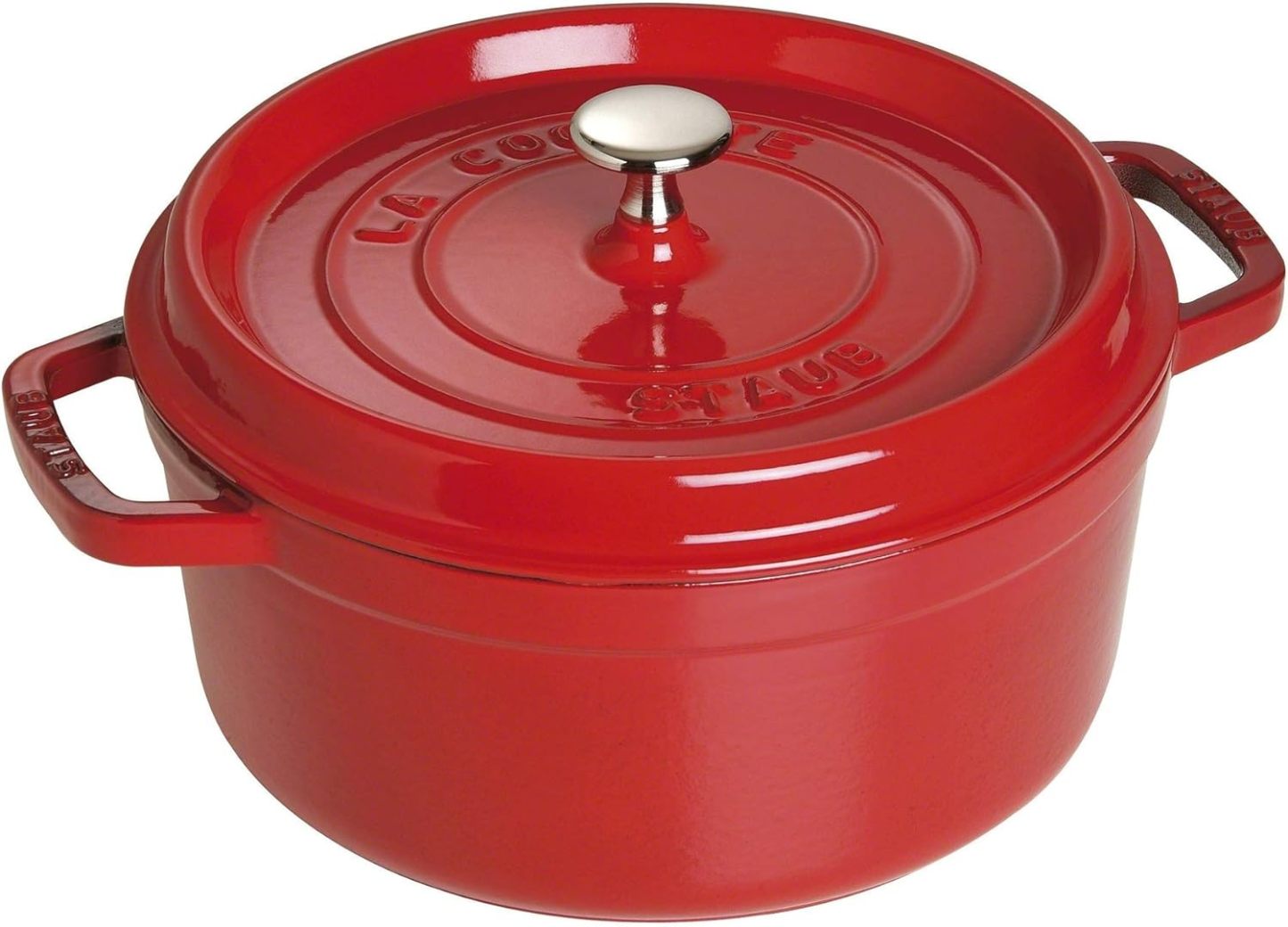 STAUB Cast Iron Dutch Oven Round Cocotte, Made in France