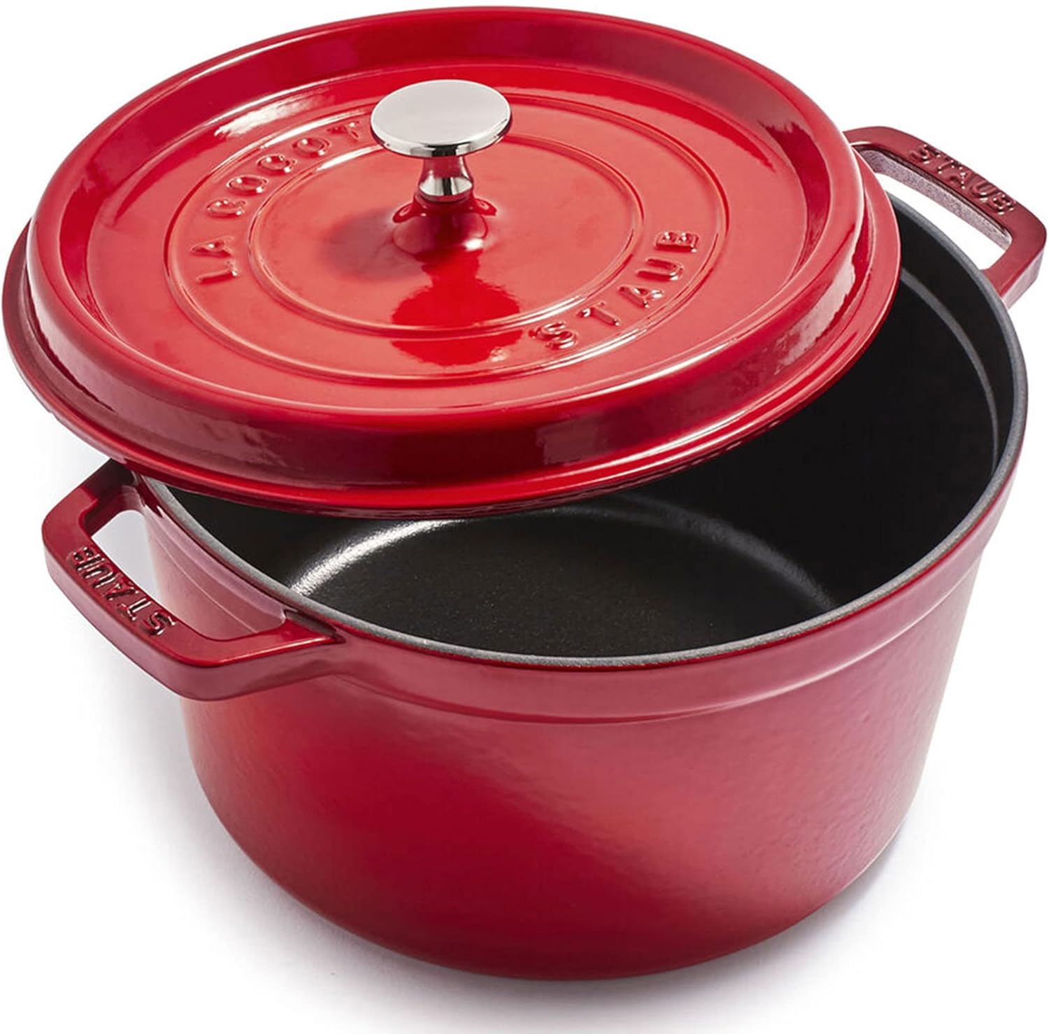 STAUB Cast Iron Dutch Oven Round Cocotte, Made in France