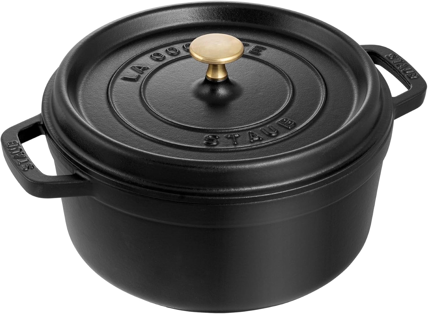 STAUB Cast Iron Dutch Oven Round Cocotte, Made in France
