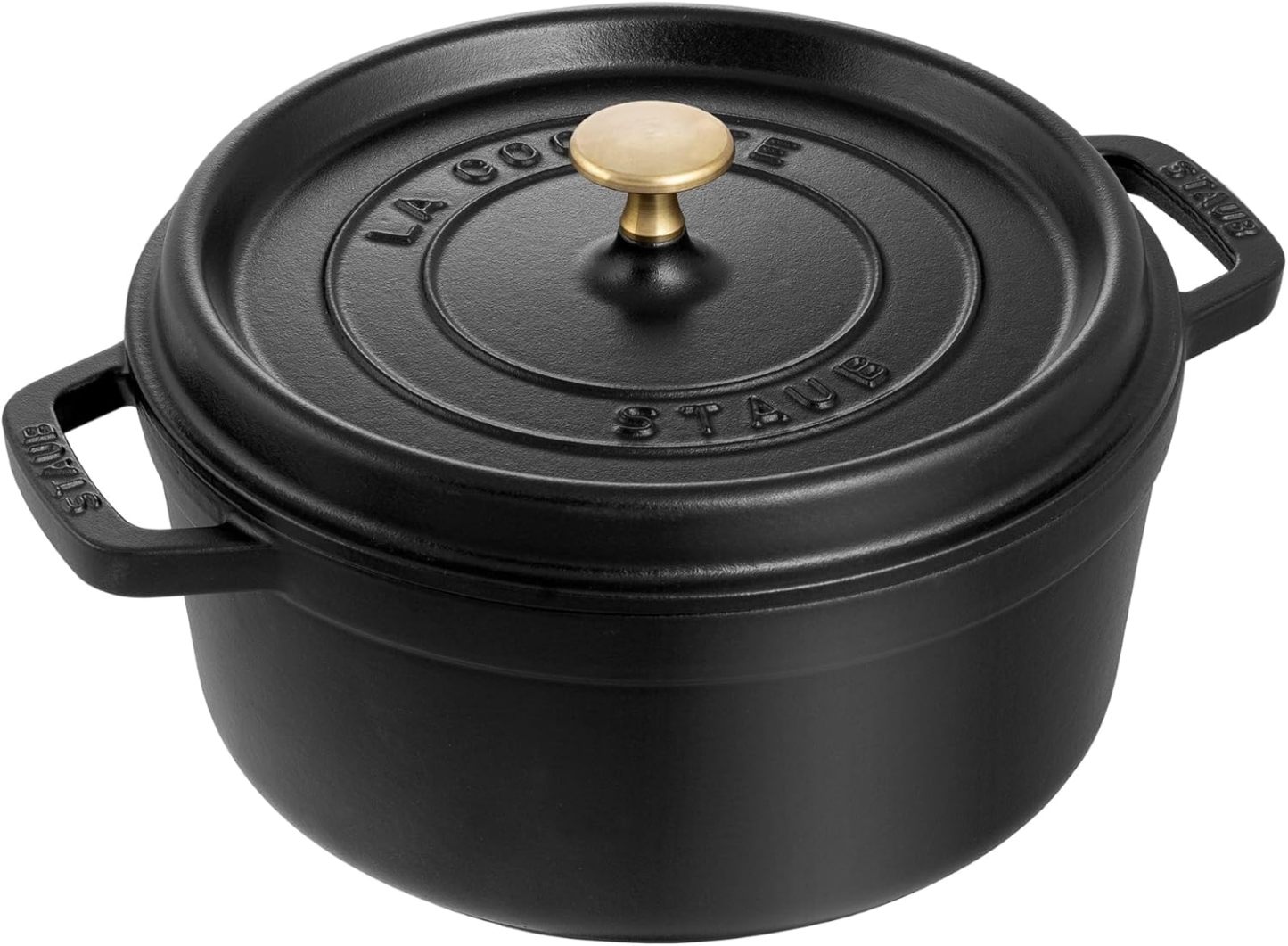 STAUB Cast Iron Dutch Oven Round Cocotte, Made in France