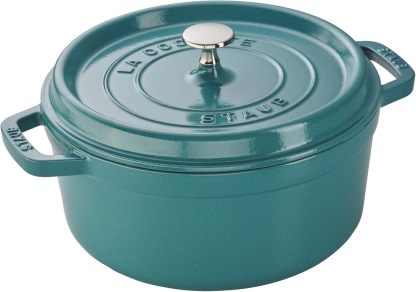 STAUB Cast Iron Dutch Oven Round Cocotte, Made in France
