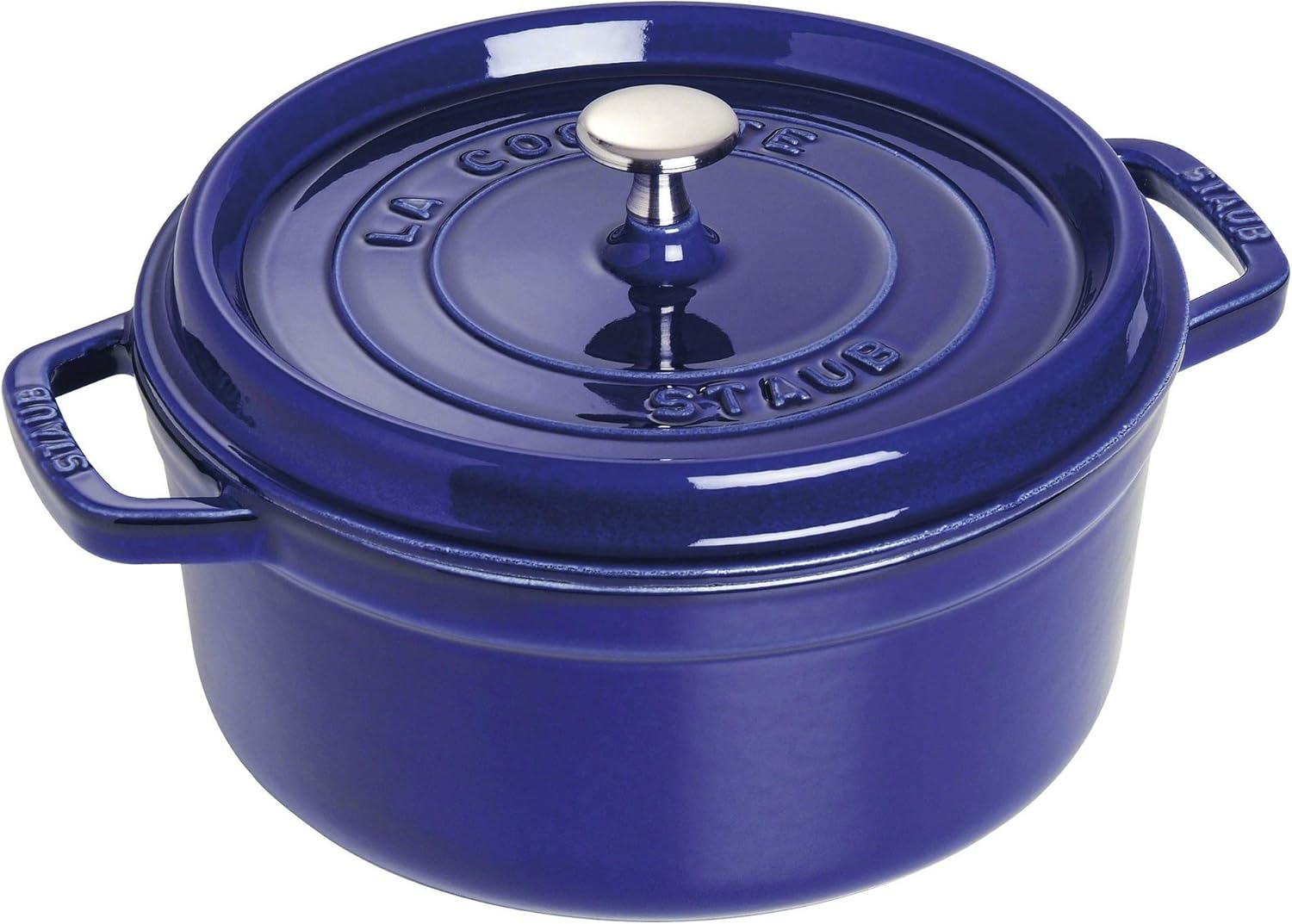STAUB Cast Iron Dutch Oven Round Cocotte, Made in France