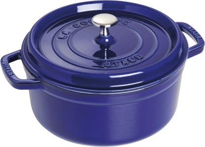 STAUB Cast Iron Dutch Oven Round Cocotte, Made in France