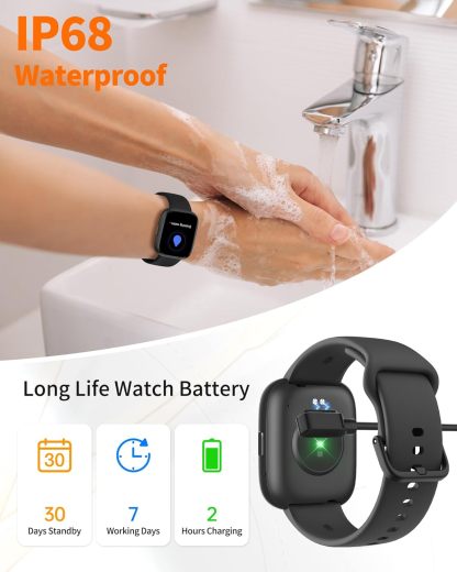 Smart Watch for Men Women, Bluetooth Calling,Compatible with Android & iOS