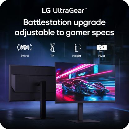 LG 27G640A-B 27-inch Ultragear QHD (2560 x 1440) IPS Gaming Monitor, 300Hz, 1ms, NVIDIA G-Sync, AMD FreeSync Premium, VESA DisplayHDR 400, HDMI 2.1, USB Type-C, Tilt/Height/Swivel/Pivot Stand, Black