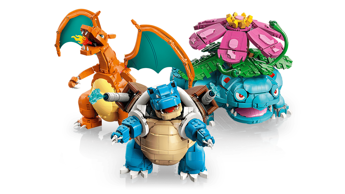 Venusaur, Charizard e Blastoise