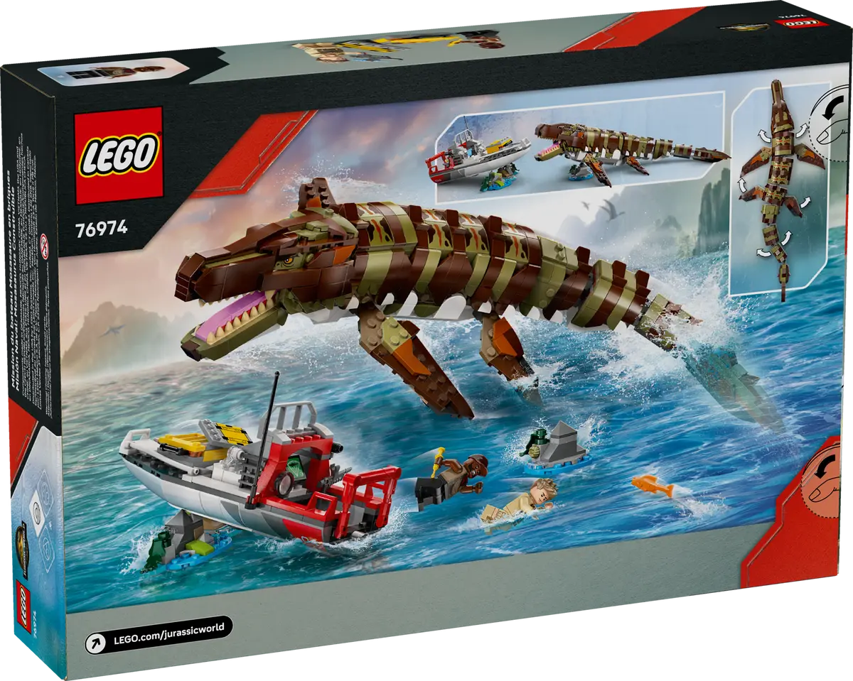 Brick-Built Mosasaurus Boat Mission