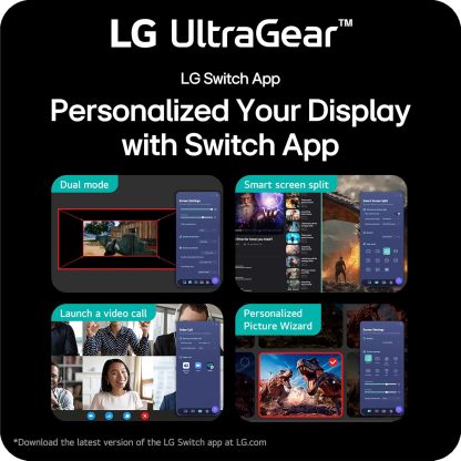 LG 27G640A-B 27-inch Ultragear QHD (2560 x 1440) IPS Gaming Monitor, 300Hz, 1ms, NVIDIA G-Sync, AMD FreeSync Premium, VESA DisplayHDR 400, HDMI 2.1, USB Type-C, Tilt/Height/Swivel/Pivot Stand, Black
