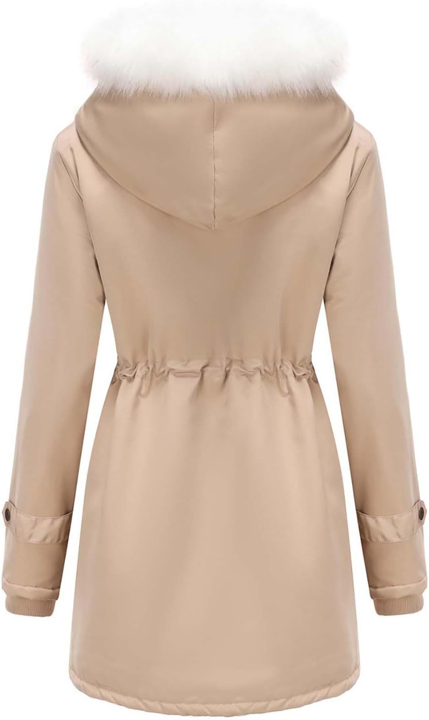 Winter Long Sleeve Parka Jackets - Women's