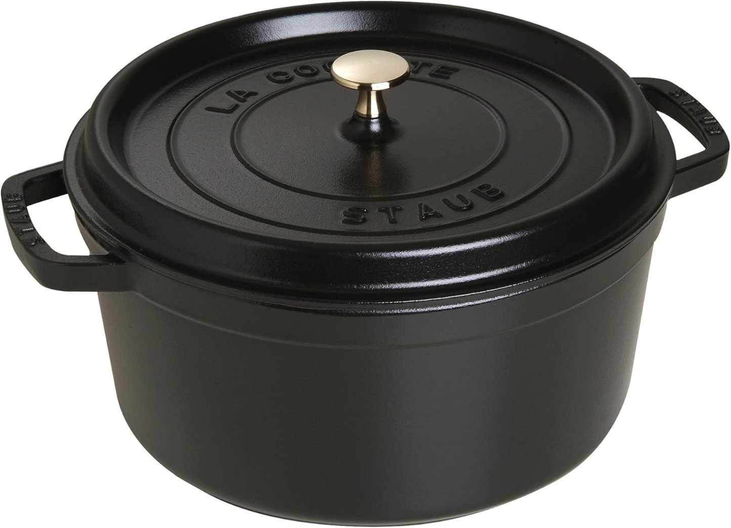 STAUB Cast Iron Dutch Oven Round Cocotte, Made in France