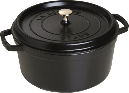 STAUB Cast Iron Dutch Oven Round Cocotte, Made in France
