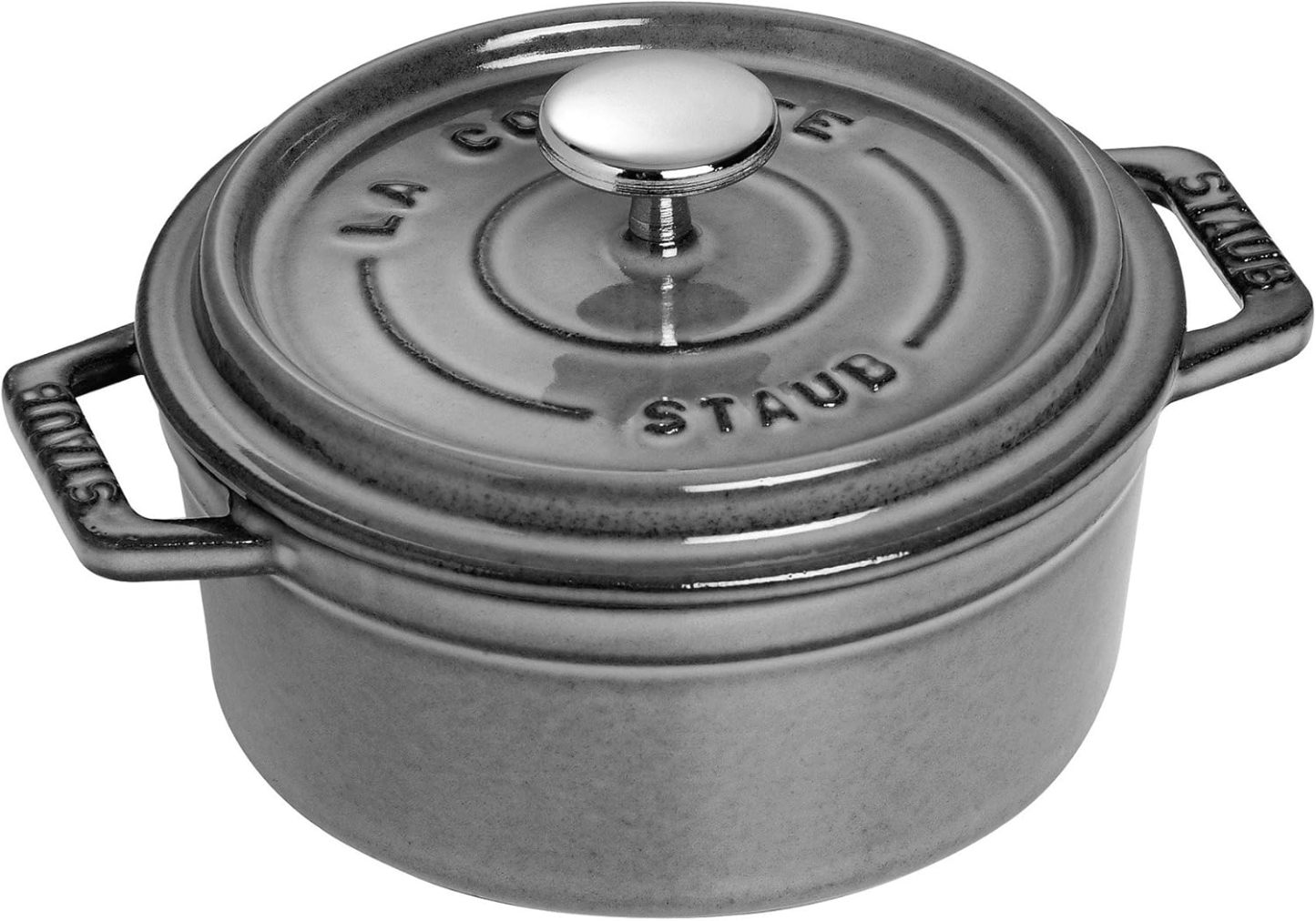 STAUB Cast Iron Dutch Oven Round Cocotte, Made in France
